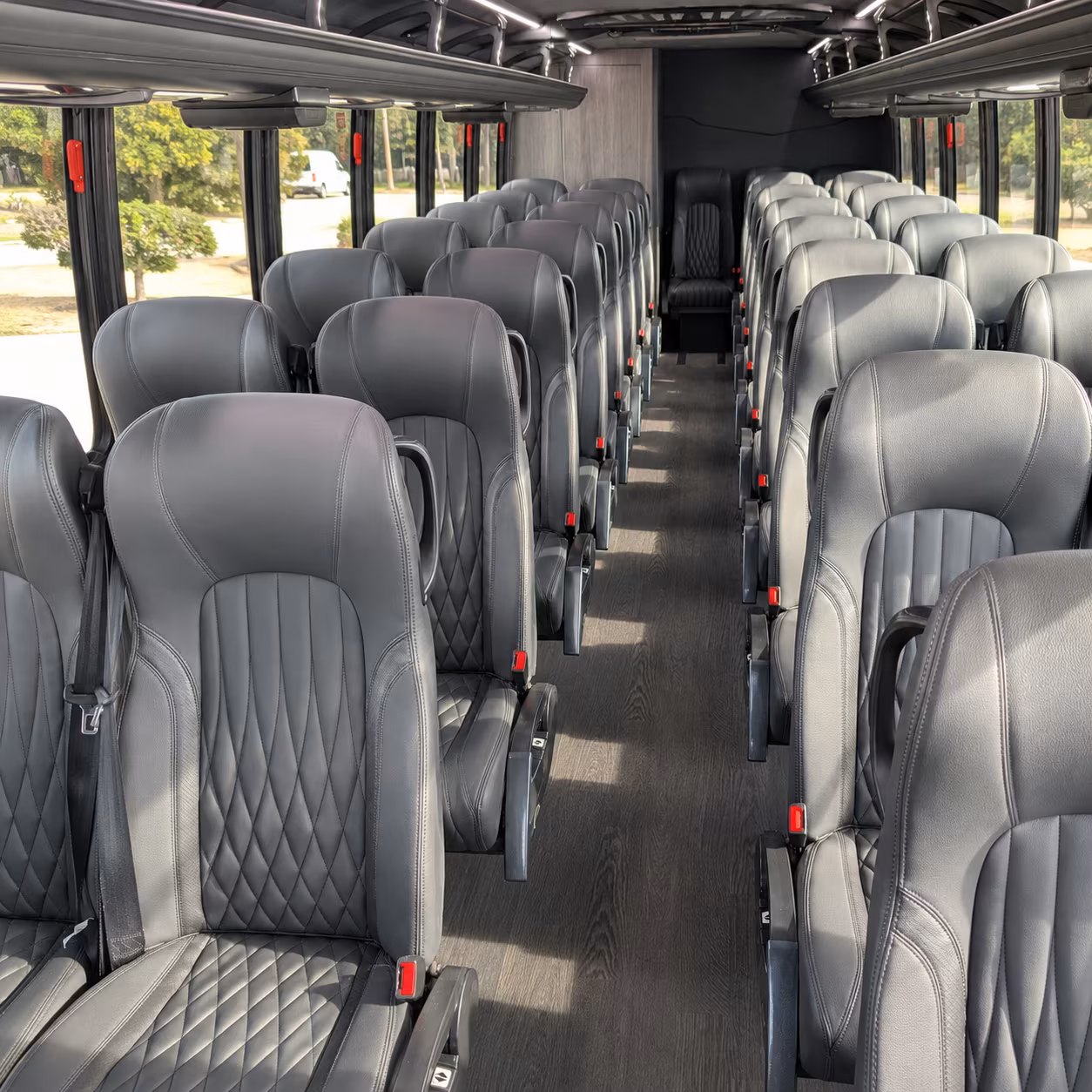 28 passenger minibus interior