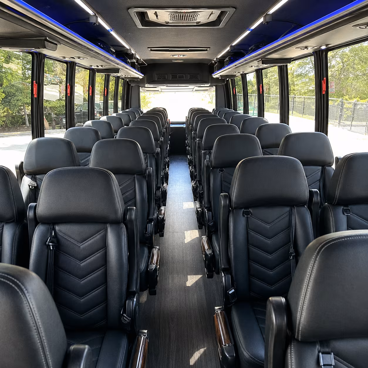 rio rancho 35 passenger minibus inside
