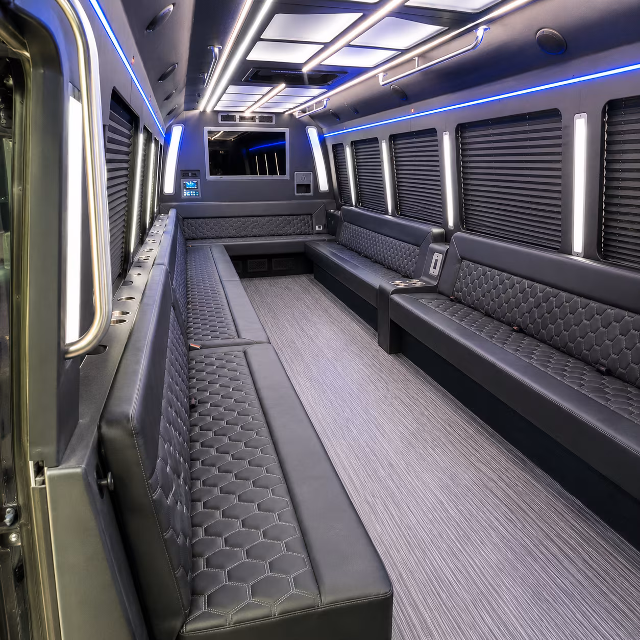 rio rancho 40 passenger party bus interior
