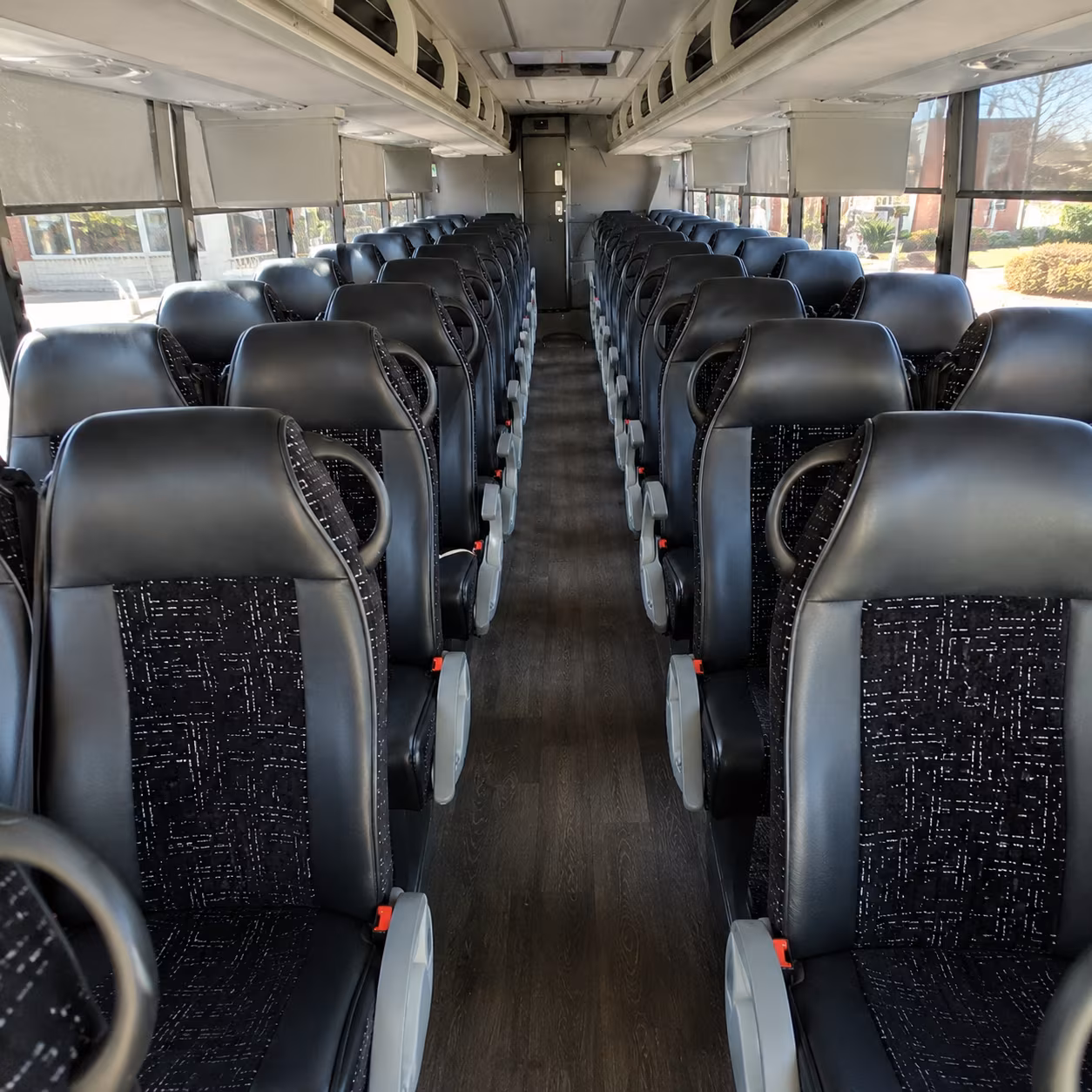 rio rancho 54 passenger charter bus inside