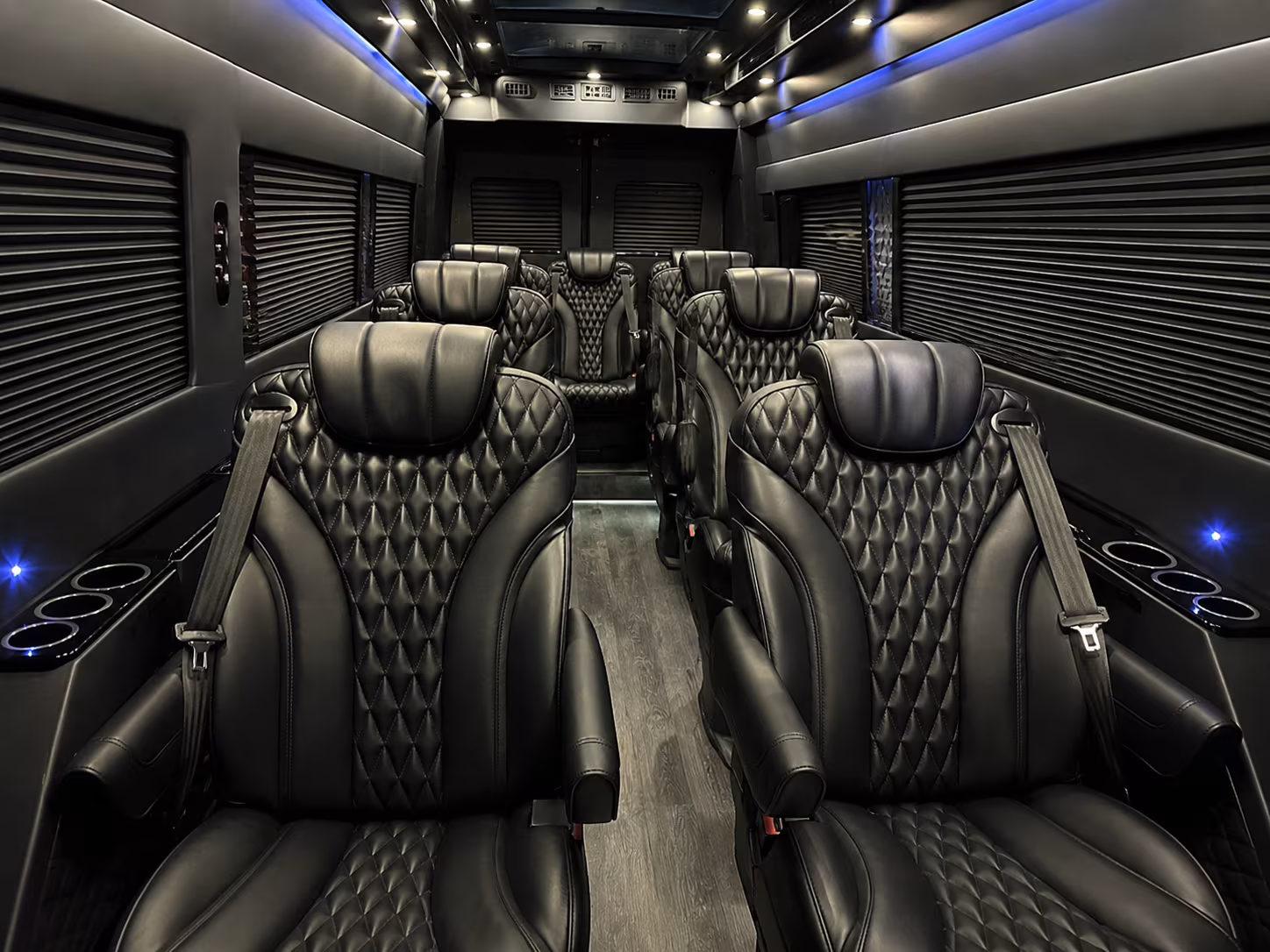 sprinter van with driver inside